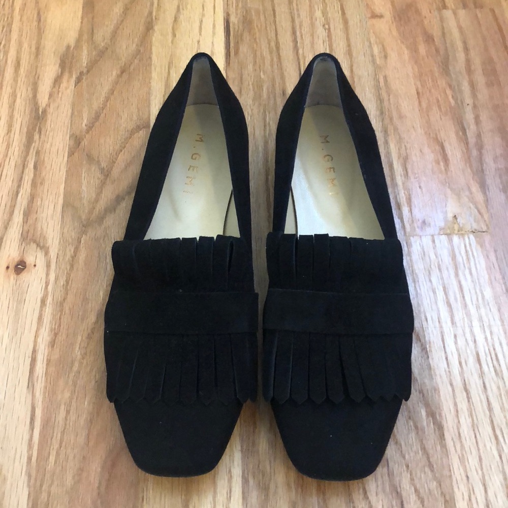 M. Gemi black suede flats